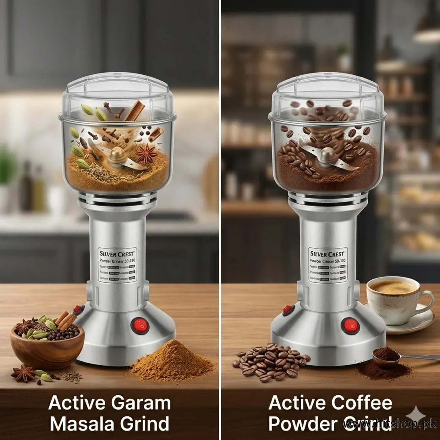 Silver Crest Spice Grinder 150g – 1000W Electric Masala Grinder